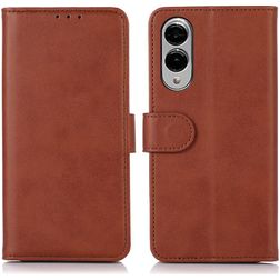 Mobigear Wallet Samsung Galaxy S25 Edge Hülle Klapphülle Geldbörse - Braun
