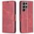 Mobigear Excellent Samsung Galaxy S23 Ultra Hülle Klapphülle Geldbörse - Rot