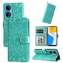 Mobigear Sunflower HONOR X7 Hülle Klapphülle Geldbörse - Grün