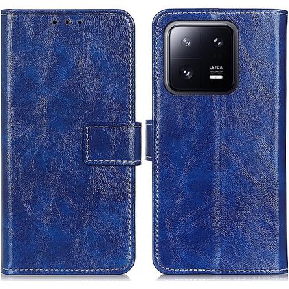 Mobigear Basic Xiaomi 13 Hülle Klapphülle Geldbörse - Blau
