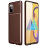 Mobigear Racing Samsung Galaxy M51 Hülle Flexibles TPU Backcover - Braun