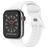 Mobigear Sport Dual Silikon Apple Watch Armband Drückerschließe - 42/41/40/38 mm - Weiß