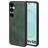 Mobiparts Classic Samsung Galaxy S25 MagSafe TPU / Kunstleder Backcover - Emerald Green