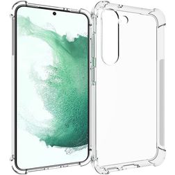 Mobigear Cushion Durchsichtig Samsung Galaxy S23 Plus Hülle Flexibles TPU Backcover Stoßfest - Transparent