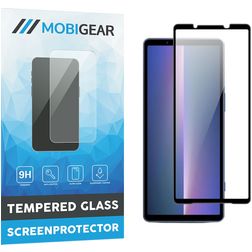 Mobigear Premium Sony Xperia 5 V Panzerglas Gehärtetes Glas Displayschutz - Hüllenfreundlich - Schwarz