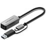 Cygnett Unite USB-A / USB-C auf Ethernet Adapter - Silber