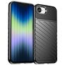 Mobigear Groove iPhone 16e Hülle Flexibles TPU Backcover - Schwarz
