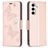 Mobigear Butterfly Samsung Galaxy S23 FE Hülle Klapphülle Geldbörse - Roségold