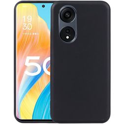 Mobigear Colors OPPO Reno 8T 5G Hülle Flexibles TPU Backcover - Schwarz