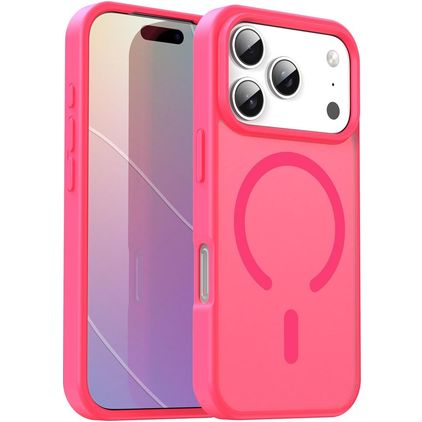 Mobigear Shockproof iPhone 17 Pro MagSafe Hülle Hardcase Backcover - Rose Red