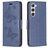 Mobigear Butterfly Samsung Galaxy S23 Hülle Klapphülle Geldbörse - Blau