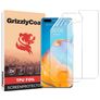 GrizzlyCoat Huawei P40 Pro Plus Hydrogel TPU Displayschutz - Hüllenfreundlich + Applikator (2er Pack)