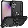 Mobigear Armor Ring Samsung Galaxy S23 FE Hülle Hardcase Backcover Stoßfest mit Ringhalter - Schwarz