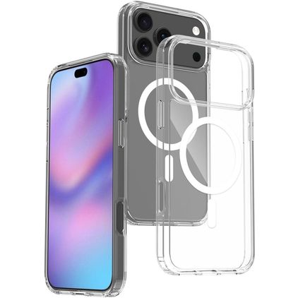 Mobigear Crystal Transparent iPhone 17 Pro Max MagSafe Hardcase Backcover - Transparent