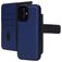 Mobiparts iPhone 16 MagSafe Hülle Echtes Leder Abnehmbare 2in1 Klapphülle Geldbörse - Blau