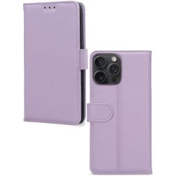 Mobilize Premium Gelly Wallet iPhone 15 Pro Max Hülle Klapphülle Geldbörse - Lila