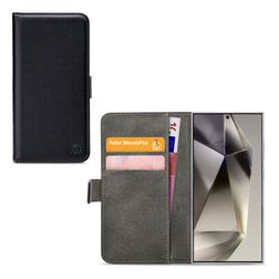 Mobilize Classic Gelly Wallet Samsung Galaxy S24 Ultra Klapphülle Portemonnaie - Schwarz