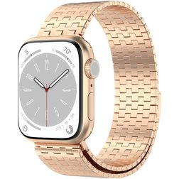 Mobigear London Edelstahl Apple Watch Armband Magnetverschluss - 49/46/45/44 mm - Roségold