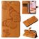 Mobigear Butterfly iPhone 16 Plus Hülle Klapphülle Geldbörse - Cognac