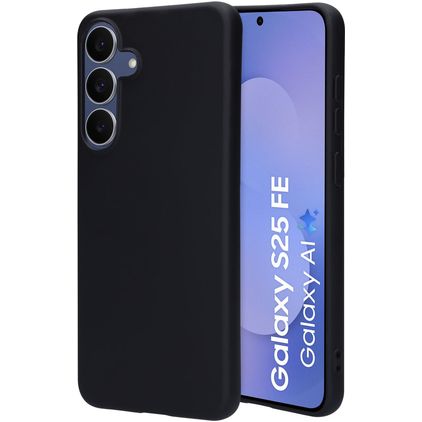 Mobiparts Samsung Galaxy S25 FE Silikon Backcover - Schwarz