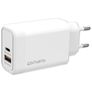 4Smarts VoltPlug Dual USB / USB-C Power Delivery 45W - Weiß