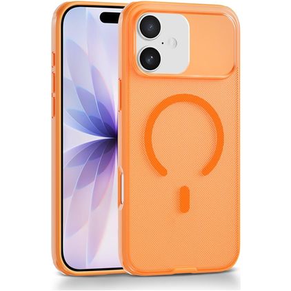 Mobigear Shockproof Grip iPhone 17 MagSafe Hülle Hardcase Backcover - Orange