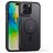 Mobigear Shockproof iPhone 16 Pro MagSafe Hülle Hardcase Backcover - Schwarz