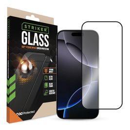 Striker Xtreme Impact iPhone 16 Pro Max Panzerglas Gehärtetes Glas Displayschutz - Hüllenfreundlich