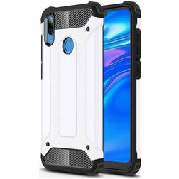 Mobigear Outdoor Huawei Y7 (2019) Hülle Hardcase Backcover Stoßfest - Weiß