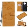 Mobigear Butterfly Xiaomi Mi 10T Lite Klapphülle Portemonnaie - Cognac