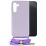 Mobilize Lanyard Gelly Samsung Galaxy A14 Flexibles TPU Handykette - Pastel Purple