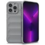 Mobigear Bumpy iPhone 14 Pro Max Hülle Flexibles TPU Backcover - Grau