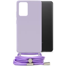 Mobilize Lanyard Gelly Samsung Galaxy A32 4G Flexibles TPU Handykette - Pastel Purple