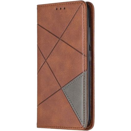 Mobigear Rhombus Slim Nokia 2.2 Hülle Klapphülle - Braun