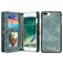 Caseme 008 iPhone 8 Plus Hülle Abnehmbare 2in1 Klapphülle Geldbörse - Grün