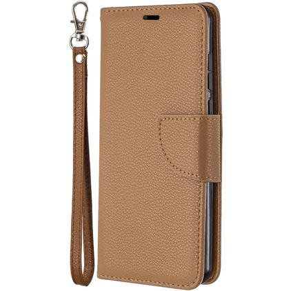 Mobigear Excellent Huawei P40 Hülle Klapphülle Geldbörse - Braun