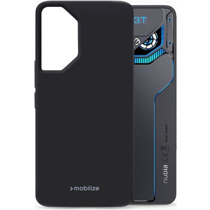 Mobilize Rubber Gelly Nubia Neo 3 GT Hülle Flexibles TPU Backcover - Schwarz