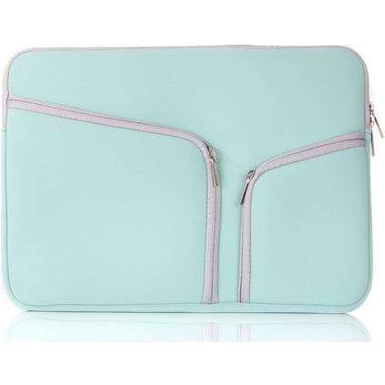 Mobigear Double Zipper Neopren Laptop Sleeve (max 23 cm x 32 cm) Laptop Hülle - Grün