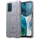 Mobigear Rugged Shield Motorola Moto G42 Hülle Flexibles TPU Backcover Stoßfest - Grau