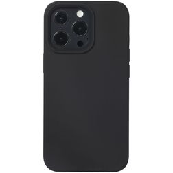 Mobigear Rubber Touch iPhone 14 Pro Silikon Hülle Backcover - Schwarz