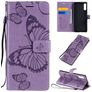 Mobigear Butterfly Sony Xperia L4 Hülle Klapphülle Geldbörse - Lila
