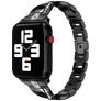 Mobigear Prague Edelstahl Apple Watch Armband Faltschließe - 42/41/40/38 mm - Schwarz