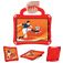 Mobigear Football iPad Air 11 Zoll (2024) Hülle EVA Schaum Backcover + Schulterträger + Ständer - Rot