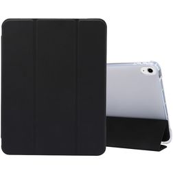 Mobigear Tri-Fold Gel iPad Air 4 (2020) Hülle TPU,Kunstleder Klapphülle + Stifthalter - Schwarz
