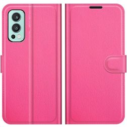 Mobigear Classic OnePlus Nord 2 Hülle Klapphülle Geldbörse - Pink