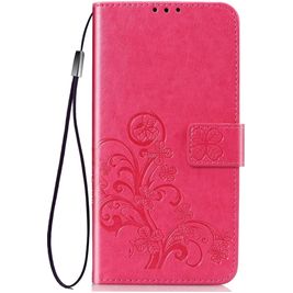 Mobigear Clover Huawei P40 Pro Hülle Klapphülle Geldbörse - Pink