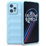 Mobigear Bumpy Realme 9 Pro Plus Hülle Flexibles TPU Backcover - Blau