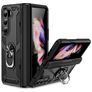 Mobigear Armor Ring Samsung Galaxy Z Fold 5 Hülle Hardcase Backcover Stoßfest mit Ringhalter - Schwarz