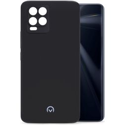 Mobilize Rubber Gelly Realme 8 Hülle Flexibles TPU Backcover - Matt Black