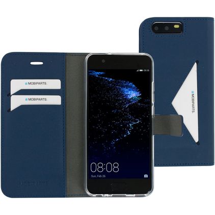 Mobiparts Classic Wallet Huawei P10 Hülle Klapphülle Geldbörse - Blau